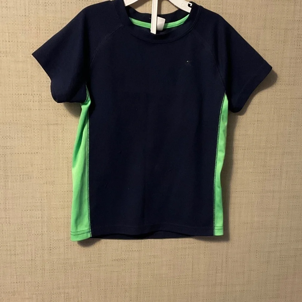 Carter's Navy and Green Short Sleeve Tee
